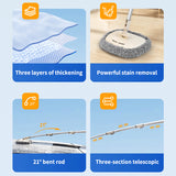 SEAMETAL  Retractable Car Wash Mop Shenier Three -section Telescopic Brush Wiper