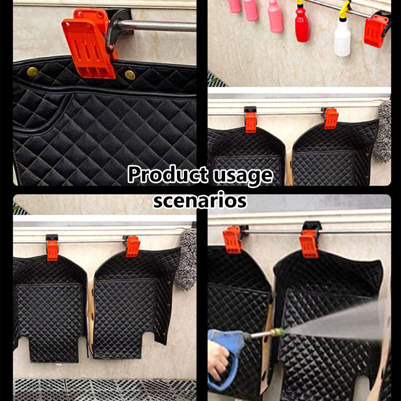 SEAMETAL Car Foot Pad Cleaning Clip Multi-functional Car Foot Pad Cleaning Clip Fixed Store Beauty Tool Clamps Hang Your Carpet