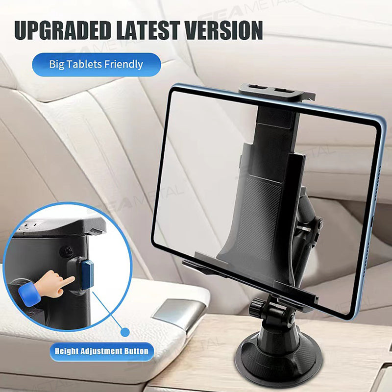 SEAMETAL Car Tablet Holder Stand Adjustable For IPad Mount Support Smartphone