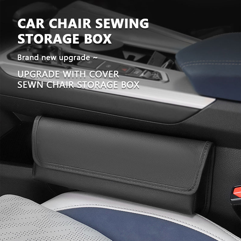 SEAMETAL Car Seat Storage Bag Leather Seat Gap Storage Pocket Slit Side Filler Box Car Interior Crevice Organizer Box