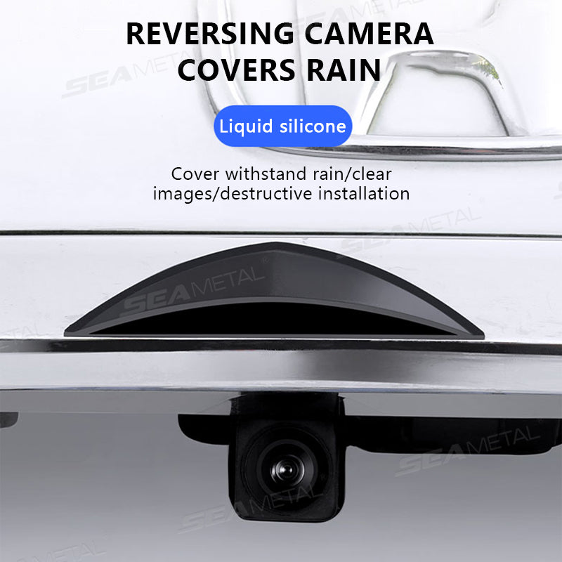 SEAMETAL Car Rear Camera HD Reversing Rain Cover Silicone Weatherproof Rainproof Protection Guard for Rear View Camera