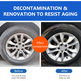 SEAMETAL Car Tyre Rim Cleaning Brush Non-slip Long-handle Brush Car / Bike Wheel Hub Cleaning Washing Tools