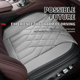 SEAMETAL Universal Car Seat Cover Breathable PU Pad Mat for Auto Chair Cushion