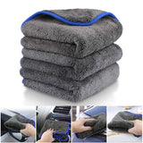 SEAMETAL Thickened Coral Fleece 1200gsm Car Cleaning Towel Super Absorbent Microfiber Cleaning Cloth Home Window Detailing Rag