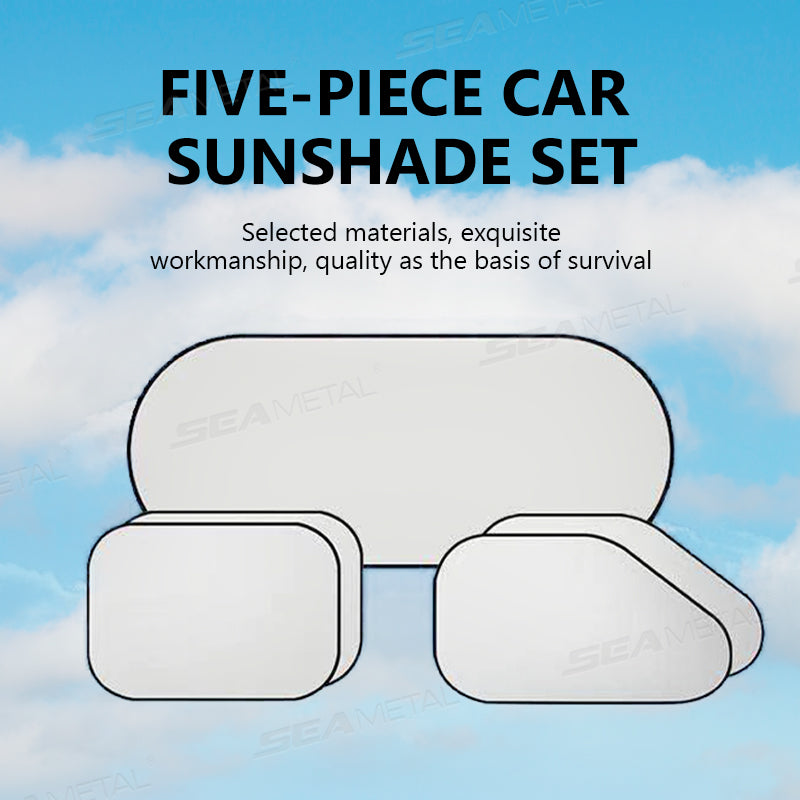 SEAMETAL Car Window Sun Shade Foldable Front Back Side Window Sunshade Cover