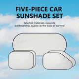 SEAMETAL Car Window Sun Shade Foldable Front Back Side Window Sunshade Cover