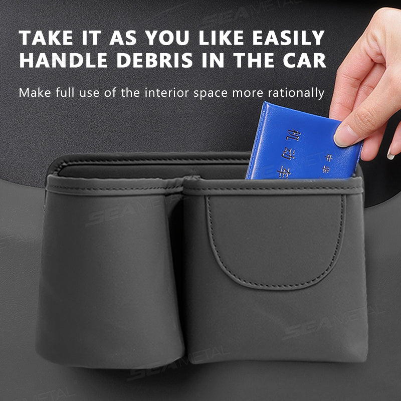 SEAMETAL Car Door Cup Holder Storage Bag Multi-functional Car Seat Back Drink Rack Organizer Pocket Universal Water Cup Holder