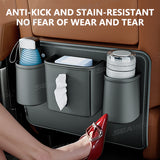 SEAMETAL Car Seat Back Anti Kick Pad Short Leather Auto Backseat Protector