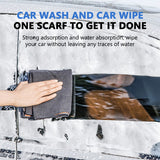 SEAMETAL 500GSM Car Wash Towel Double-sided Suede Car Cleaning Cloth