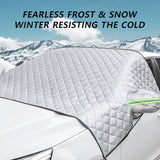 SEAMETAL Car Winter Windshield Snow Cover Thicken UV Reflective Sun Shade Waterproof Frost Protection Universal For SUV/Sedan