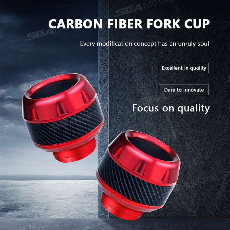 SEAMETAL Aluminum Alloy Motorcycle Crash Protector Scooter Wheel Front Fork Frame Falling Protection Pads Sliders