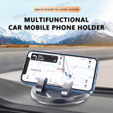 SEAMETAL Dashboard Car Mobile Phone Holder - Car Center Console Navigation - Parking Number Plate