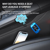 SEAMETAL Universal Car Seat Gap Storage Box Interior Auto Seats Side Filler Bar