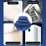 SEAMETAL 4/5/6 Inch Car Removing Wax Buffer Pads Microfiber Polishing Pad Replaceable Buffing Pads Polisher Car Wash Cleaning Pads