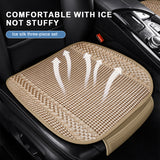 SEAMETAL Summer Car Seat Cover Ice Silk Universal Front Rear Seat Cushion Pad