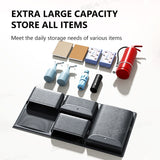 SEAMETAL Universal Car Trunk Organizer Large Capacity Leather Rear Seat Storage Cargo Rack Removable Seat Back Hanging Organizer