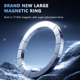 SEAMETAL Car Phone Holder Magnetic Sucker Aluminum Alloy Dashboard Air Outlet