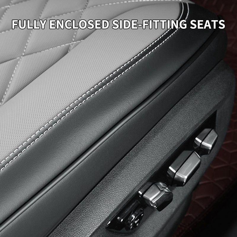 SEAMETAL Universal Car Seat Cover Breathable PU Pad Mat for Auto Chair Cushion