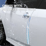 SEAMETAL 4Pcs Extended Car Door Bumper Strip Transparent Car Body Protector Sticker