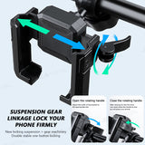 SEAMETAL Motorcycle Bicycle Phone Holder Moto Rearview Mirror Handlebar Mount