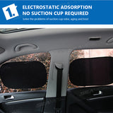 SEAMETAL 2pcs Car Sun Shade UV Protection Car Window Sunshade Side Mesh