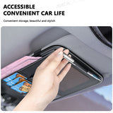 SEAMETAL Car Sun Visor Storage Box Interior Auto Sunglasses Case Cards Holder