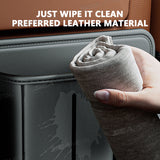 SEAMETAL Car Seat Back Anti Kick Pad Short Leather Auto Backseat Protector