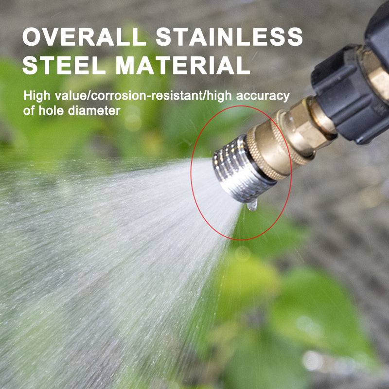 SEAMETAL High Pressure Water Gun Interface Washing Nozzle Stainless Steel