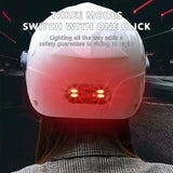 SEAMETAL Motorcycle Helmet Brake Light USB Rechargeable LED Helmet Tail Lights