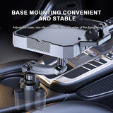 SEAMETAL Car Food Tray Portable Car Dining Table with Mobile Phone Holder