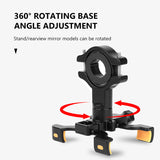 SEAMETAL Motorcycle Bicycle Phone Holder Aluminum Alloy Shock Absorption Phone Stand Waterproof Stable