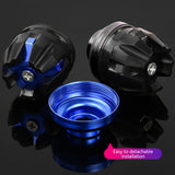 SEAMETAL Universal Front Suspension Protection Cup Frame Slider Falling Protector For Motorcycle Scooter E-Bike Aluminum And ABS