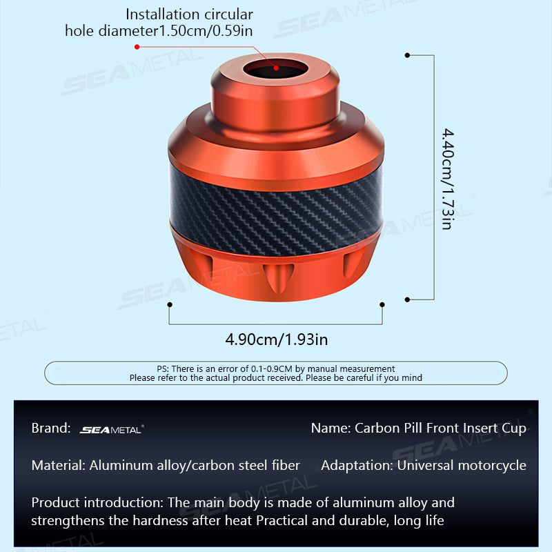 SEAMETAL Aluminum Alloy Motorcycle Crash Protector Scooter Wheel Front Fork Frame Falling Protection Pads Sliders