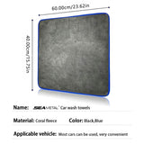 SEAMETAL Thickened Coral Fleece 1200gsm Car Cleaning Towel Super Absorbent Microfiber Cleaning Cloth Home Window Detailing Rag