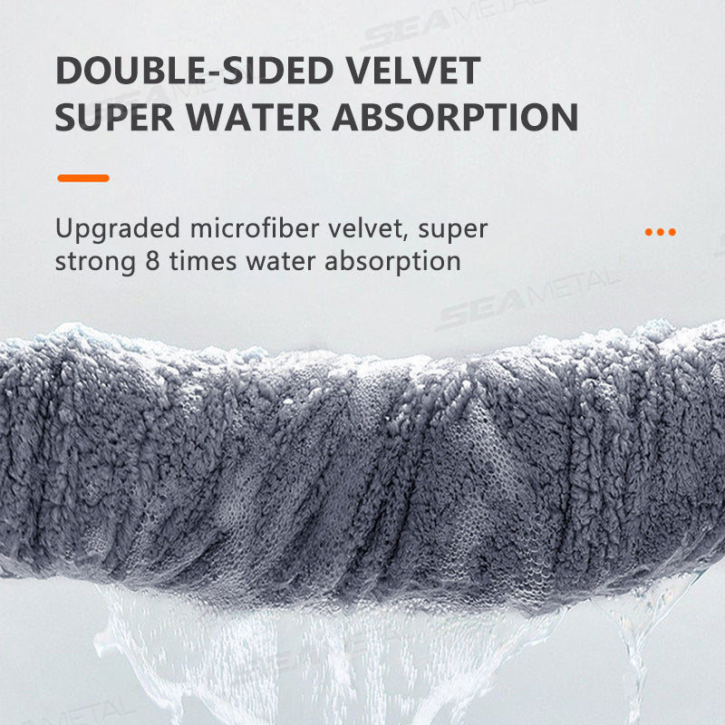 SEAMETAL 500GSM Car Wash Towel Cleaning Cloth Rag Thickened Coral Fleece Microfiber Towel Car Detailing Care Tools