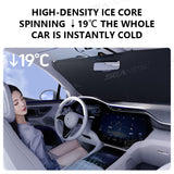 SEAMETAL Car Windshield Sun Shade Cover Foldable Thicken Front Window UV Refletive Protection Cover