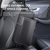 SEAMETAL Car Seat Side Storage Bag PU Leather Hanging Auto Seat Organizer Tissue Bag Water Cup Holder