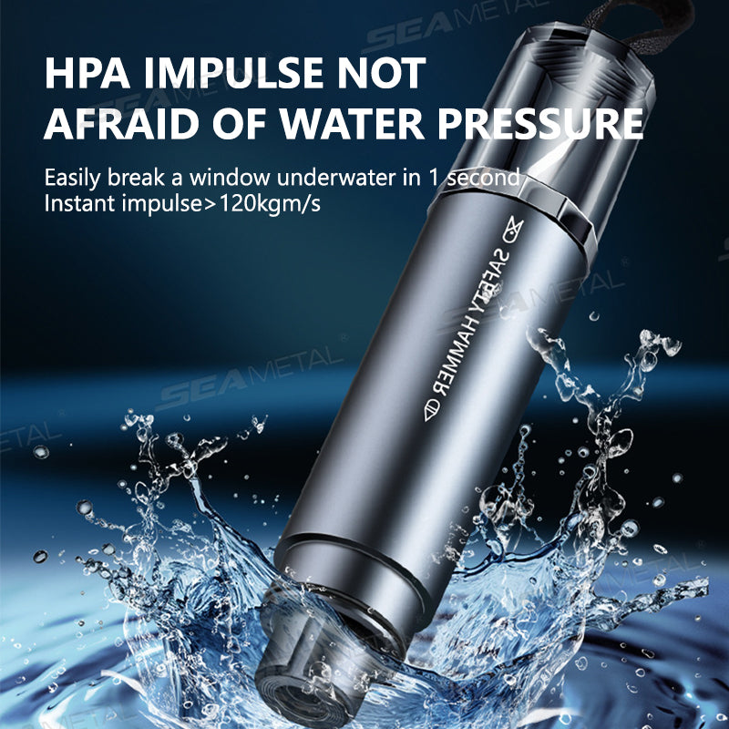 SEAMETAL Aluminum Alloy Car Window Breaker One Second Car Safety Hammer