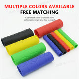 SEAMETAL 4Pcs Motorcycle Handlebar Grip Sleeve Rubber Anti-Slip Motorcycle Handle Cover