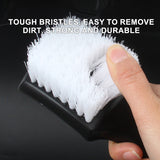 SEAMETAL Car Wheel Cleaning Brush Long Handle Bristle Brush Anti-slip Suspended Design