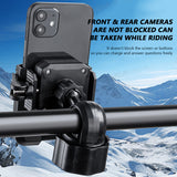 SEAMETAL Motorcycle Bicycle Phone Holder Moto Rearview Mirror Handlebar Mount