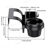 Multifunctional Car Organizer Box Side Door Window Storage Pocket Hanging Storage Rack With Cup Holder Auto Interior Accessories