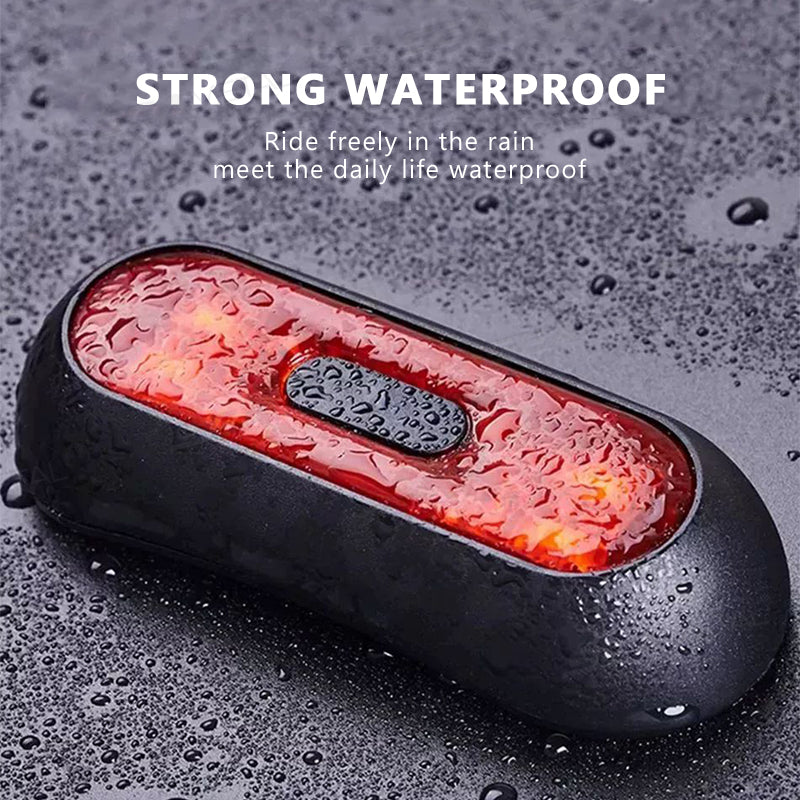 SEAMETAL Motorcycle Helmet Brake Light USB Rechargeable LED Helmet Tail Lights