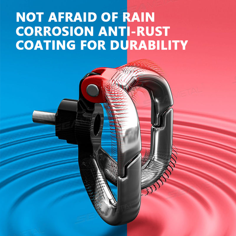 SEAMETAL Aluminum Alloy Motorcycle Helment Hook Holder Hand Bag Double Hook