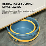 SEAMETAL 5/10L Portable Folding Bucket Thickened Silicone Fishing Camping Bucket