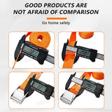 SEAMETAL 3/4/6m Car Cargo Lashing Straps with Buckle Tie-Down Belt Tow Rope Strong Ratchet Fixing Belt for Motorcycle Bicycle