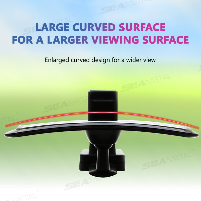 SEAMETAL 360° Rotates Adjustable Car Interior Rear View Mirror Mount Clip Auto Back Seat Auxiliary Mirror