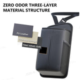 SEAMETAL Car Seat Side Storage Bag PU Leather Hanging Auto Seat Organizer Tissue Bag Water Cup Holder