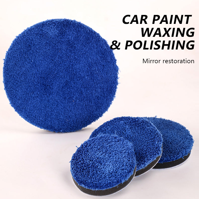 SEAMETAL 4/5/6 Inch Car Removing Wax Buffer Pads Microfiber Polishing Pad Replaceable Buffing Pads Polisher Car Wash Cleaning Pads