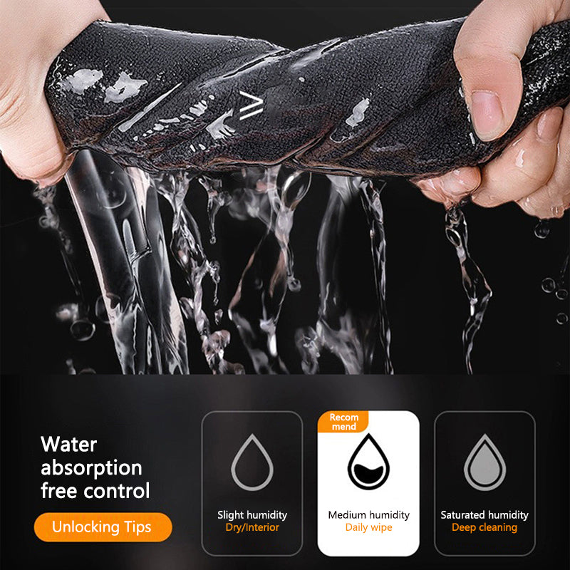 SEAMETAL 500GSM Car Wash Towel Double-sided Suede Car Cleaning Cloth